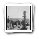 Obras de reparação no obelisco do Largo dos Reis, Sé de Lamego