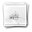 Uma pousada na Serra da Estrela: Desenho do corte A B