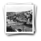 [Porto, vista da cidade e do rio com a Ponte Pênsil, cerca de 1880/87 (reprodução)]