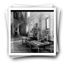 [Mosteiro de Alcobaça aquando da Visita de S.M. a Rainha Isabel II de Inglaterra em 20-02-1957: Pormenor da sala de jantar]