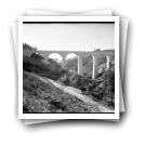 [Caminhos de Ferro - Linha do Tâmega: Construção da ponte ferroviária na zona de Mondim de Basto]