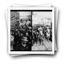 Carnaval de 1906 - [Cortejo dos] Fenianos na rua [: Praça da Batalha]