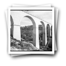 [Caminhos de Ferro - Linha do Tâmega: Construção da ponte ferroviária na zona de Mondim de Basto]