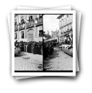 Carnaval de 1906 - [Cortejo dos] Girondinos[: Carro dos Tabacos, na Praça da Batalha, no Porto]