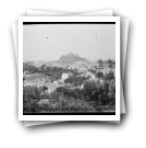 Vista da cidade de Leiria vendo-se a igreja de Santo Agostinho e o castelo ao fundo