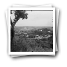 Vista de Romeu com caminho de ferro e Ponte Ferroviária