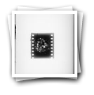 Fotograma de fita de filme fotográfico com cristais