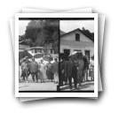 Gerez, 1923 [: Grupo em passeio pela vila do Gerês, junto às Casa dos Bordados em Crivo e Recheio]