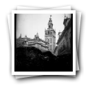 [Sevilha - Espanha: Vista geral com a Torre El Real Alcázar ao fundo]