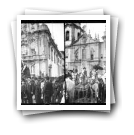Carnaval de 1905 - [Cortejo dos] Fenianos na rua [ em frente às Igrejas do Carmo e das Carmelitas]