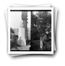 Lisbôa, Fevereiro 1909 [: Palmira de Souza Guimarães, a filha Hilda Paz dos Reis e Manuel Pimenta no Jardim de S. Pedro de Alcântara]